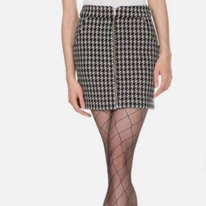 Maje Houndstooth Skirt